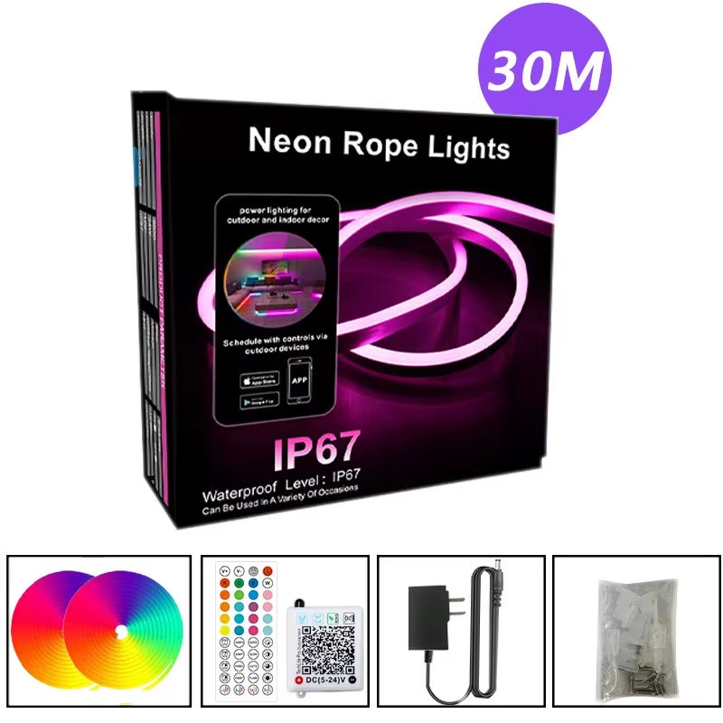 RGB LED Neon Flexible Light Strip 