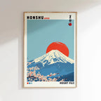 Mount Fuji Sunrise Wave Canvas Print 