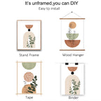 Modern Boho Abstract Shape Plant Poster 