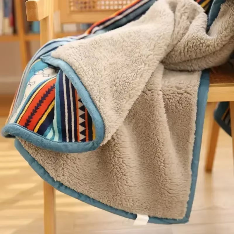 Soft Fluffy Flannel Throw Blanket 