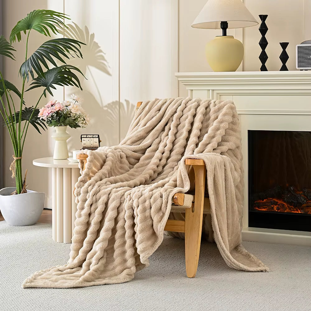 Multifunctional Rabbit Velvet Blanket