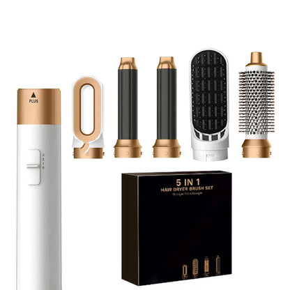 5 in 1 Hairdryer Multi-Function Hair Straightener Curling Iron Curling Iron with Brush Hot Air Comb Styling Set Styling Tools