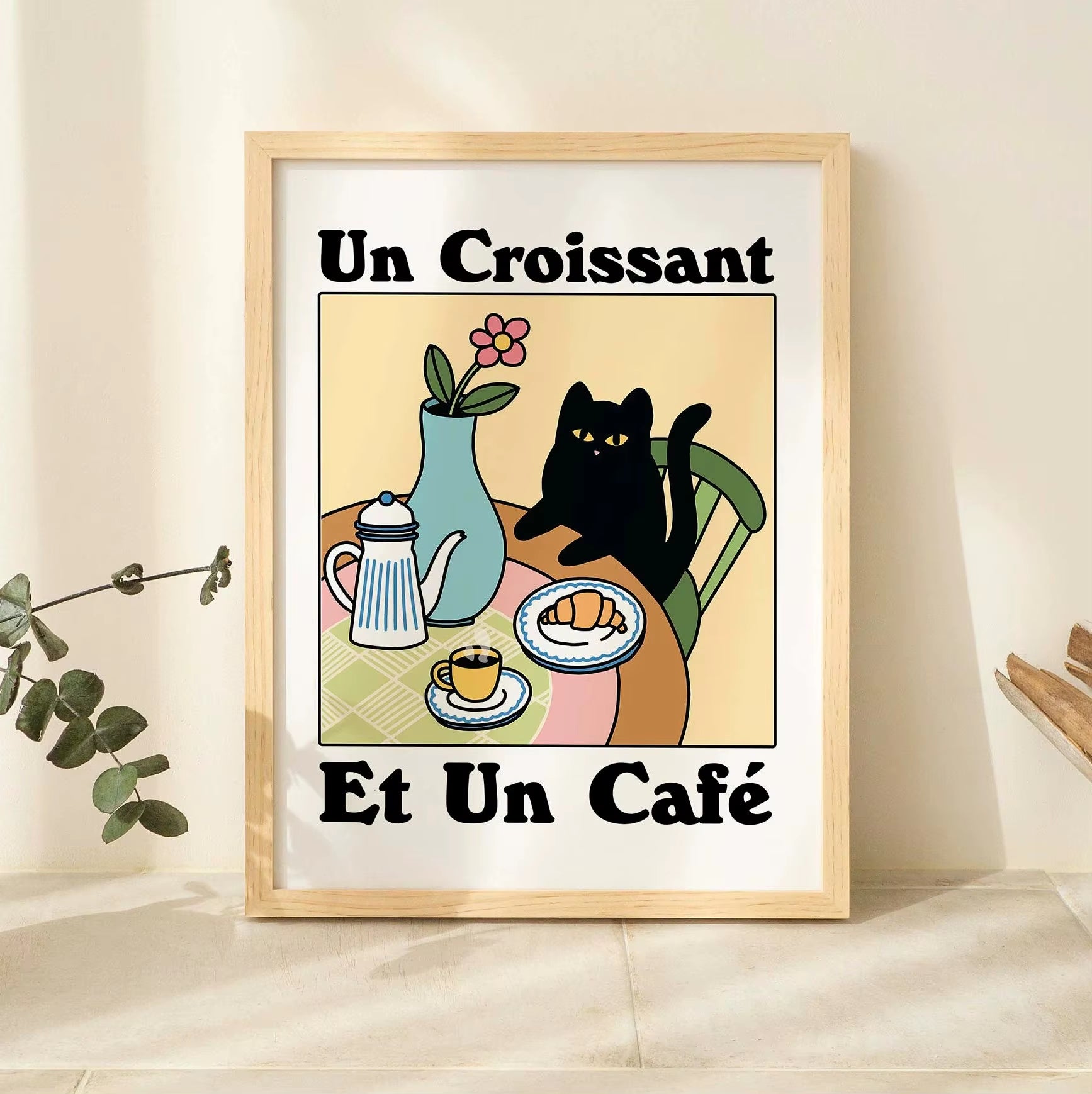 Spaghetti & Less Regretful Cat Wall Art 
