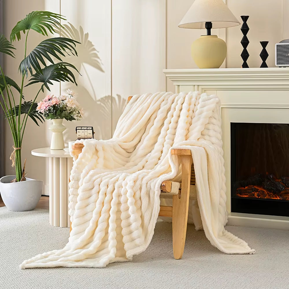 Multifunctional Rabbit Velvet Blanket