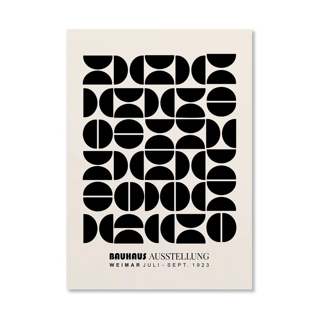 Abstract Bauhaus Geometric Poster