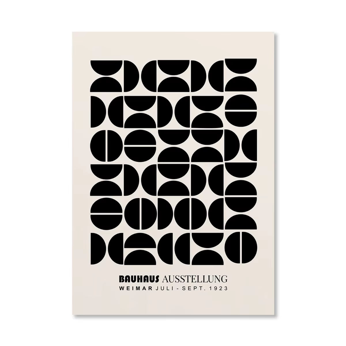 Abstract Bauhaus Geometric Poster