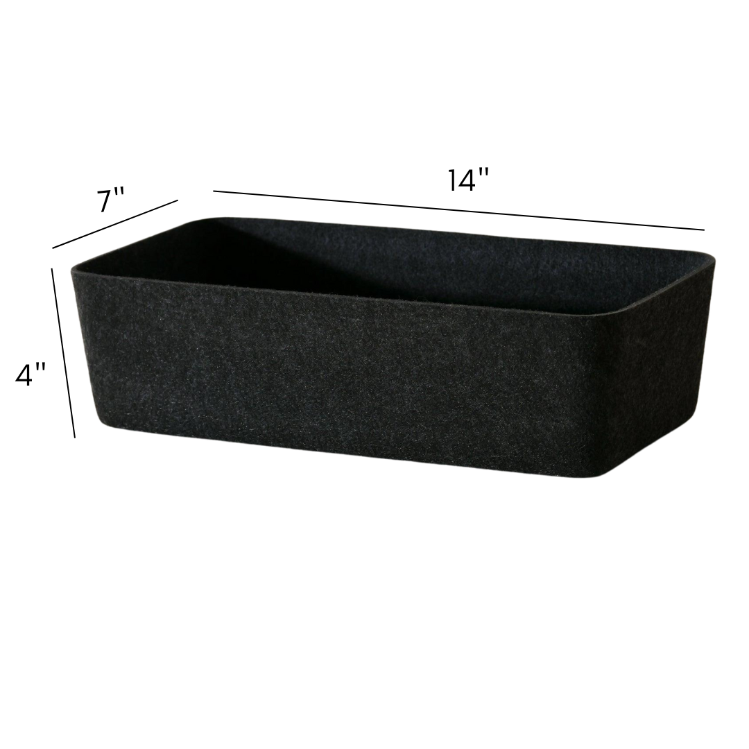 The Sculpted Bin - Long | Set of 3