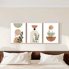 Modern Boho Abstract Shape Plant Poster 