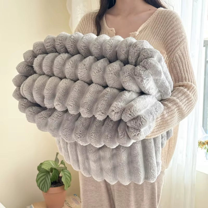 Multifunctional Rabbit Velvet Blanket