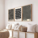 Abstract Bauhaus Geometric Poster
