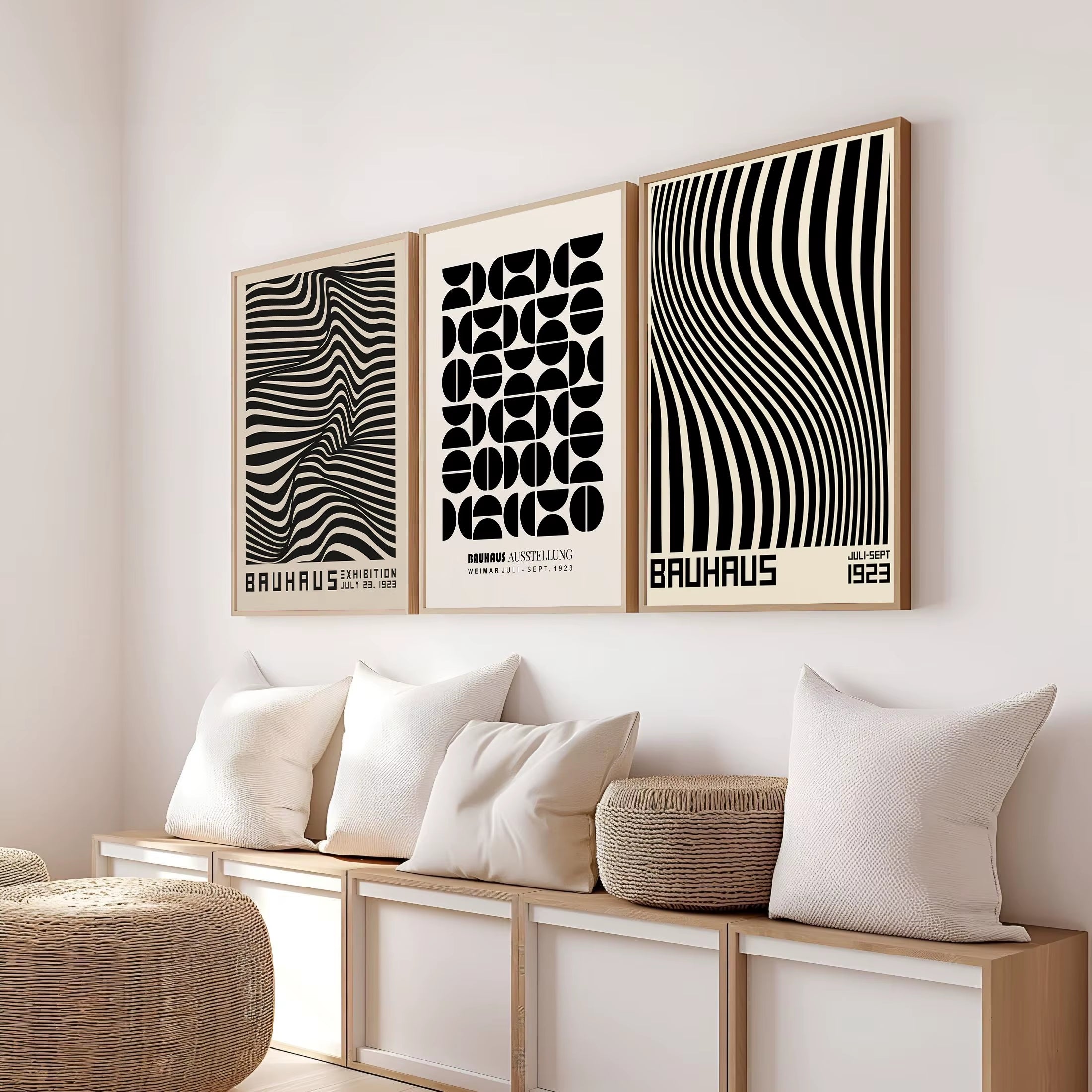 Abstract Bauhaus Geometric Poster