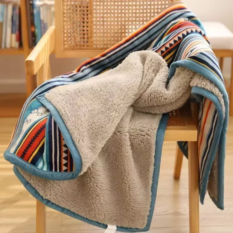 Soft Fluffy Flannel Throw Blanket 