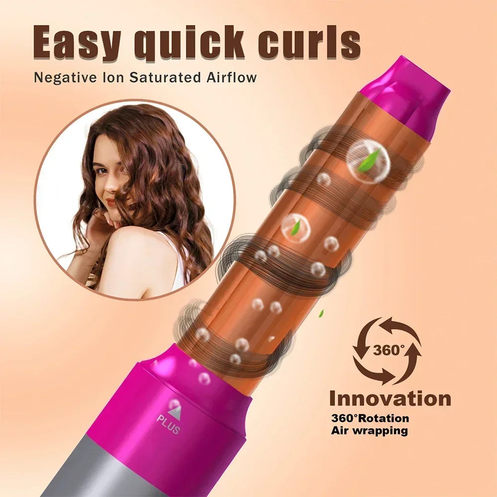 5 in 1 Hairdryer Multi-Function Hair Straightener Curling Iron Curling Iron with Brush Hot Air Comb Styling Set Styling Tools